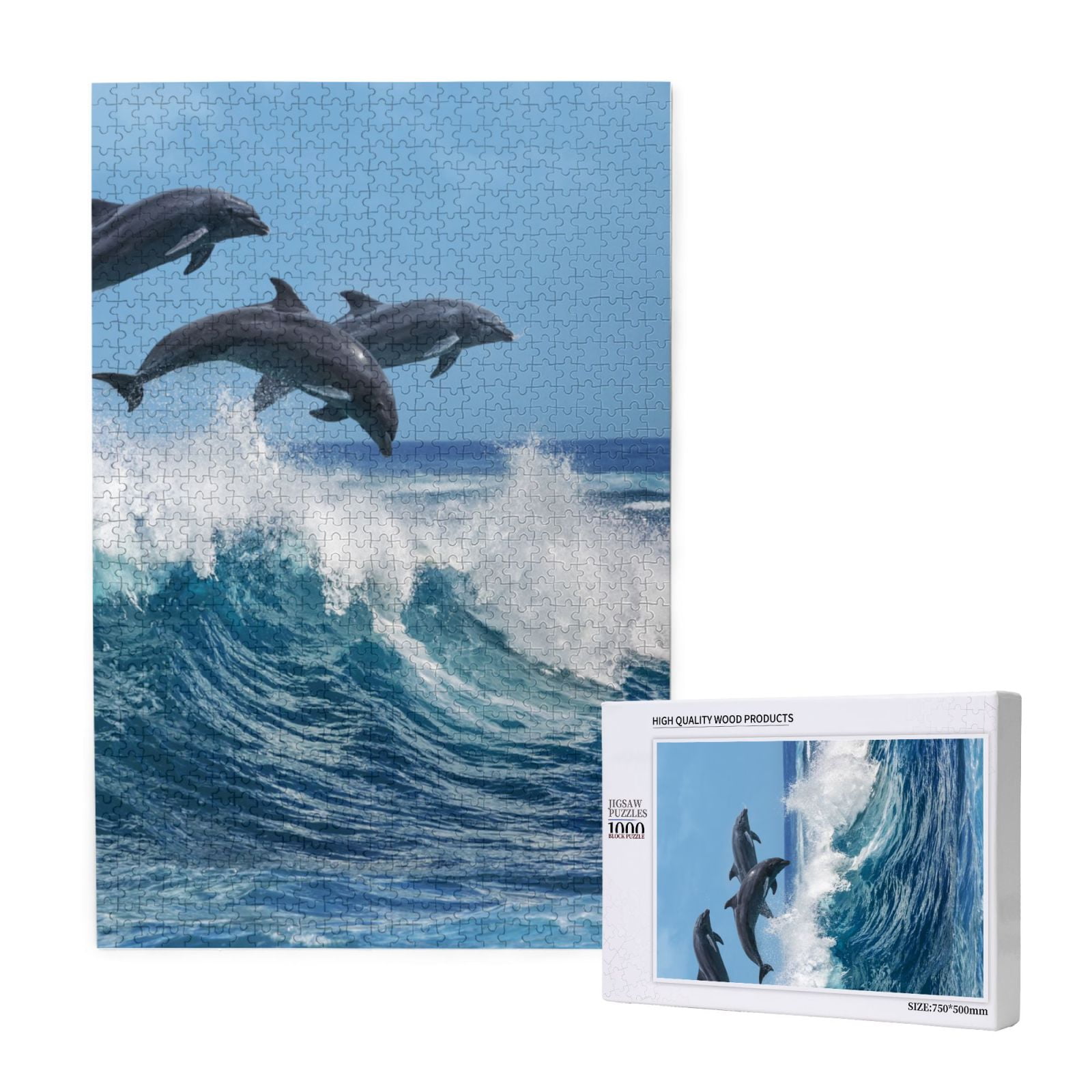 1000 Pieces Jigsaw Puzzles Wooden Jigsaw Toy Family Game Wall Decor for