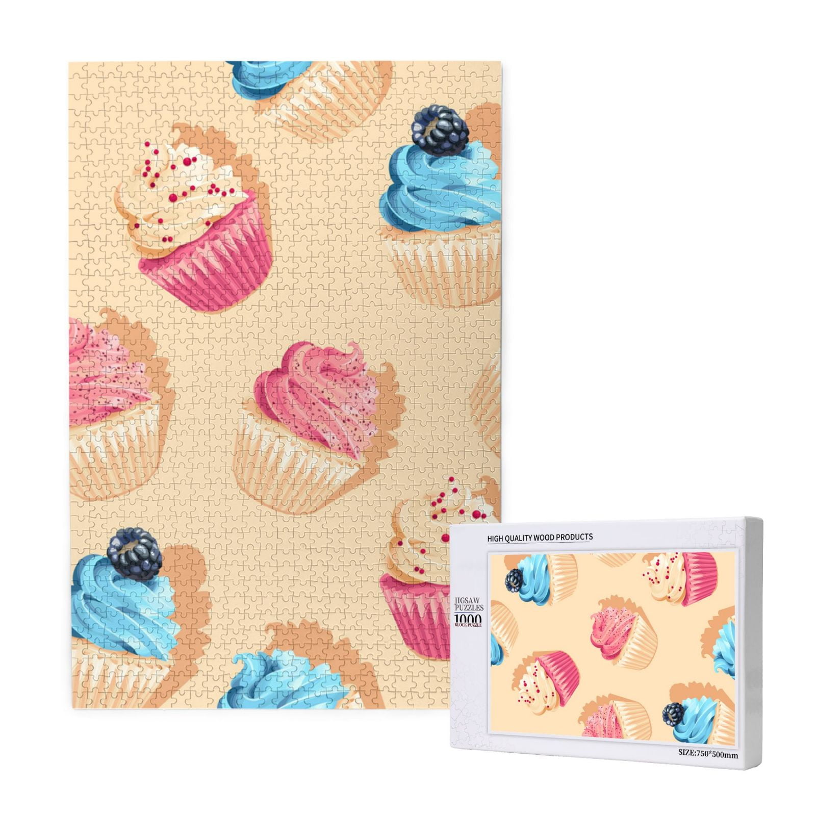 1000 Pieces Jigsaw Puzzles Wooden Jigsaw Toy Family Game Wall Decor for