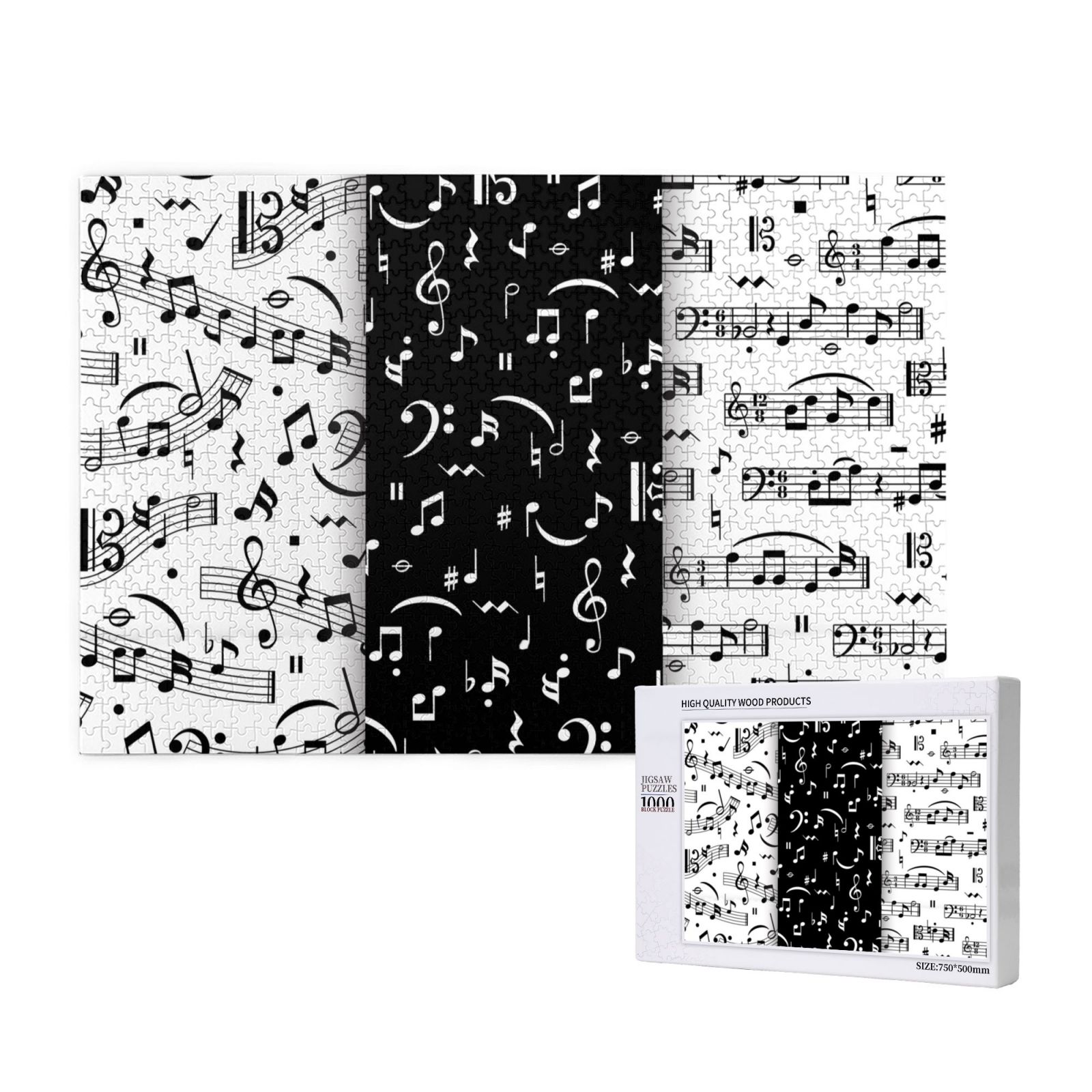 1000 Pieces Jigsaw Puzzles Wooden Jigsaw Toy Family Game Wall Decor for