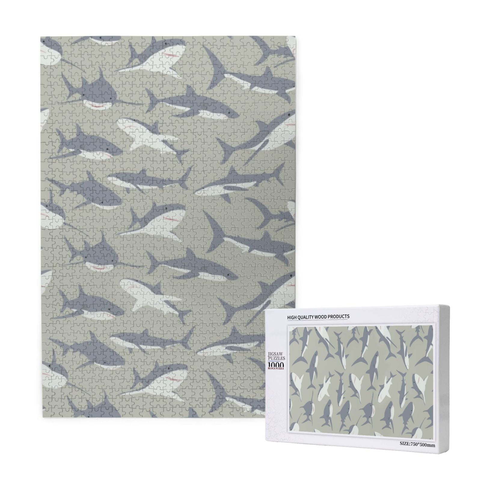 1000 Pieces Jigsaw Puzzles Wooden Jigsaw Toy Family Game Wall Decor for