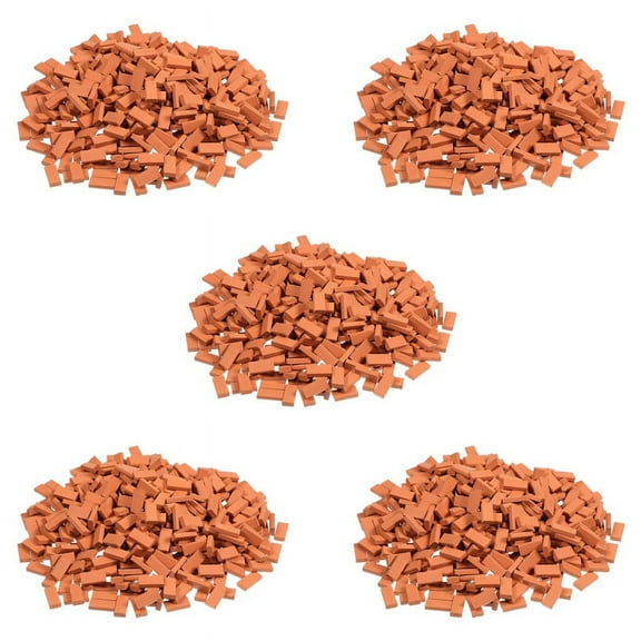 1000 Pieces Mini Bricks for Landscaping Miniature Bricks Brick Wall Small Bricks for Garden Parts,1/35 Scale