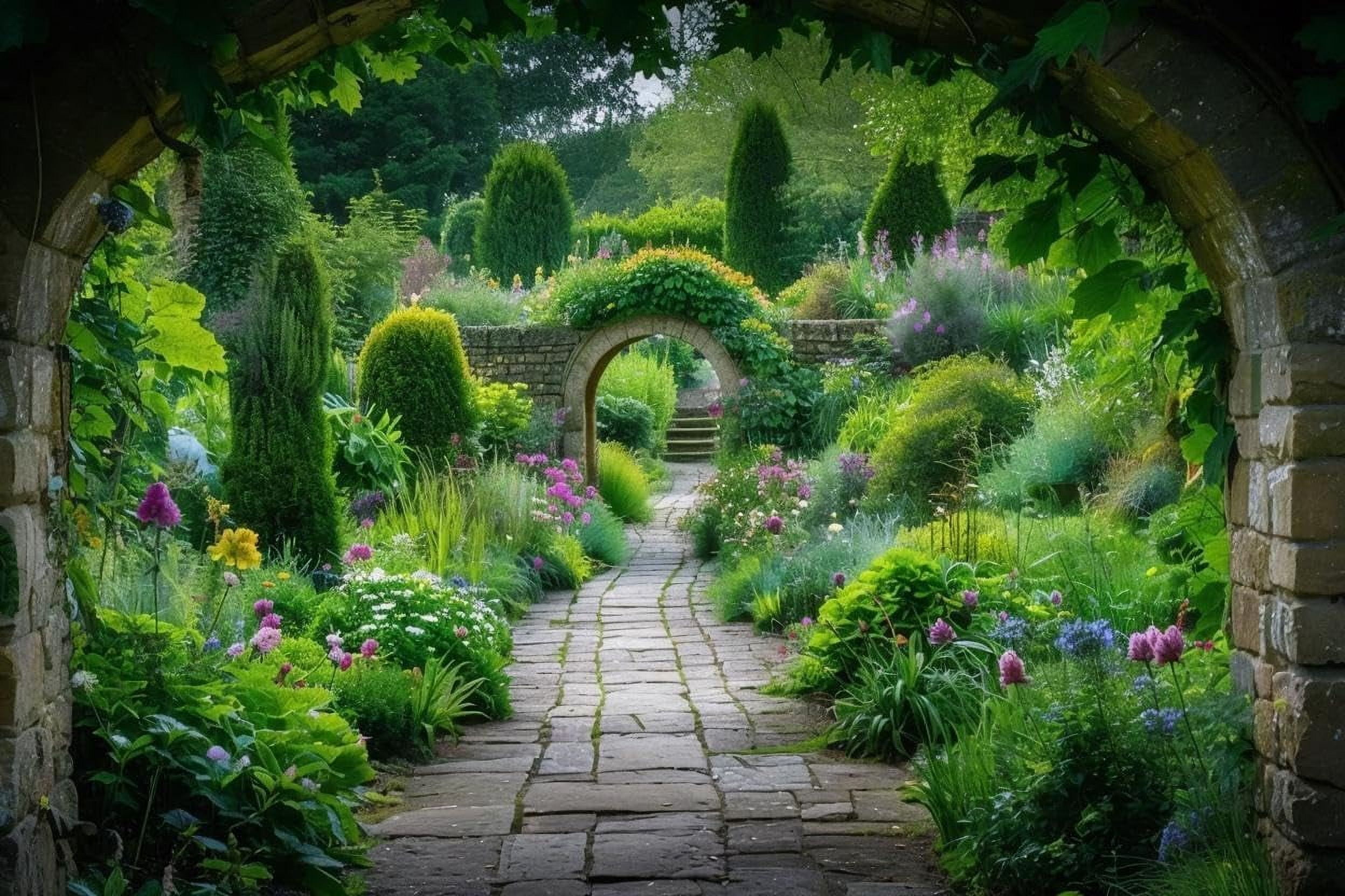 1000 Pieces Puzzle for Adult The Secret Garden Pathway Wooden Jigsaw ...