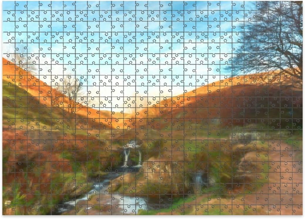 1000 Pieces Puzzles Wooden Letter Area Design Beauty Pasture