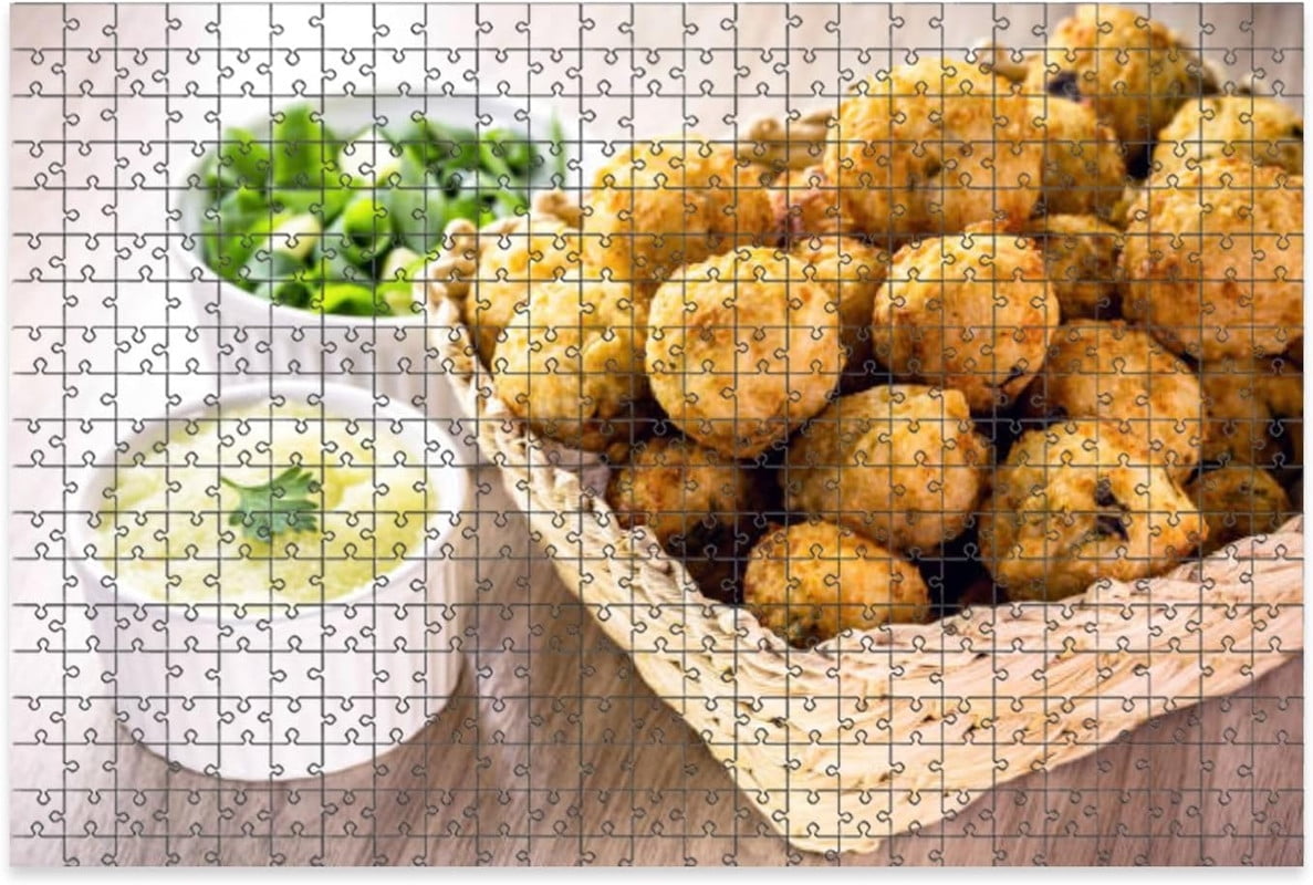 1000 Pieces Puzzles Wooden Letter Area Design Brazilian Wing Fried Rice