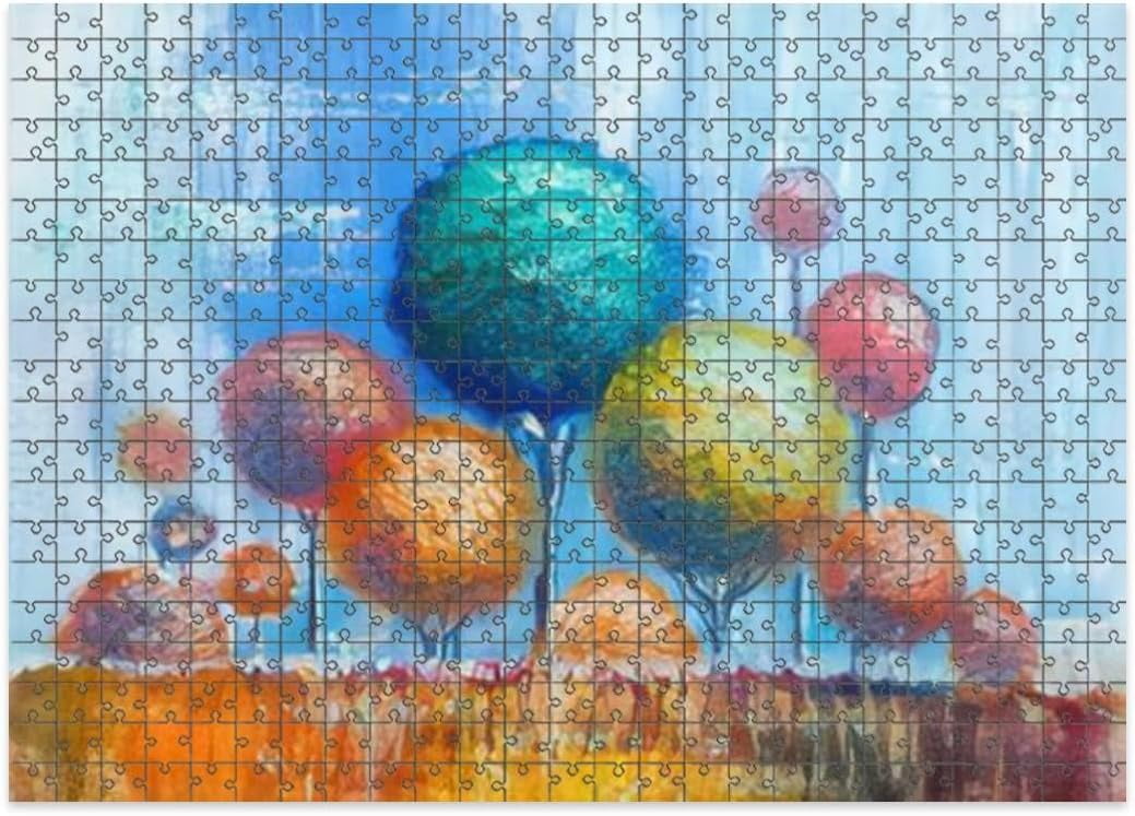 1000 Pieces Puzzles Wooden Letter Area Design Landscape Oil Painting Hand Made Puzzle Gifts for