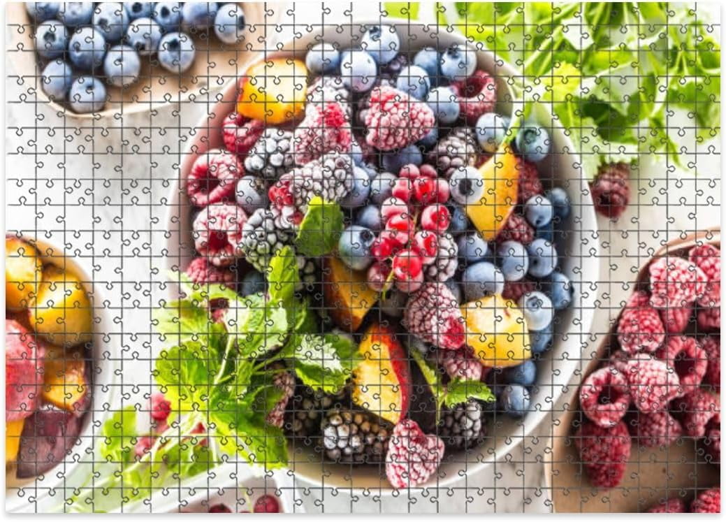 1000 Pieces Puzzles Wooden Letter Area Design Organic Vegetable Aisle Grocery Store Puzzle Gifts