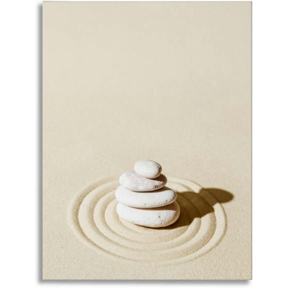 1000 Pieces Wooden Jigsaw Puzzle Aesthetic Minimal Zen Stone Sand Japanese Zen Garden Concentric Circle Home Decor Decompression Stress Relief Brain Teaser Home Decor Gift Adults Home Decor Lovers