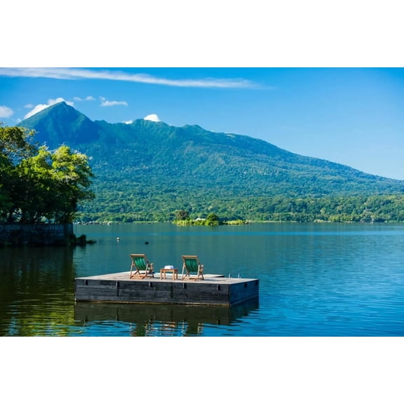1000 Pieces Wooden Jigsaw Puzzle Managua Lake Nicaragua Landscape Series Stress Relief Brain Teaser Home Decor Unique Gift for Adults Travel Lovers Nature Lovers Valentine's Mother's Day