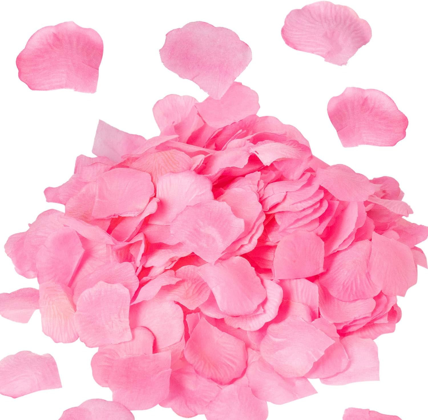 1000 Pink Artificial Rose Petals for Holiday and Romantic Decor - Ideal for Valentine's Day, Thanksgiving, Christmas, Weddings, Showers, Anniversaries, and Engagements