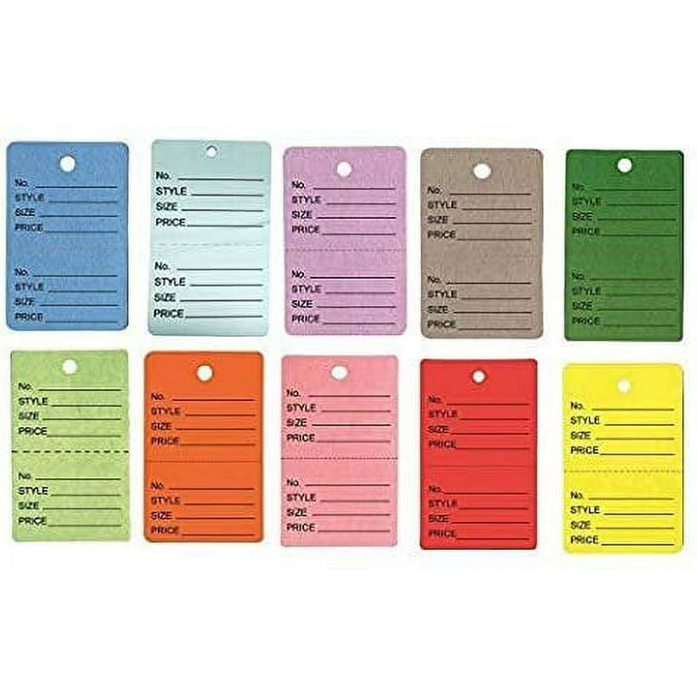 1000-qty-1-1-4-x-1-7-8-32x47mm-assorted-unstrung-colored-price-receipt-tags-w-easy-tear-stub-consignment-merchandise-clothing-jewelry-laundry-service-sales-number-style-size-price-walmart-com