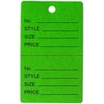 thumbnail image 1 of 1000 Qty Unstrung Dark Green Price/Receipt Tags w/Easy-Tear Stub, 1 of 2