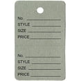 thumbnail image 1 of 1000 Qty Unstrung Grey Price/Receipt Tags w/Easy-Tear Stub, 1 of 2