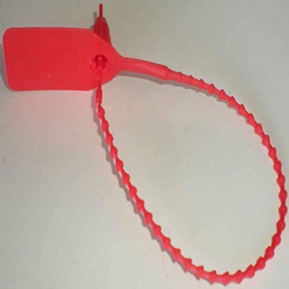 1000 - Red Tamper Seals, Zip Ties are made for Fire Extinguishers but work for many other applications (Red)
