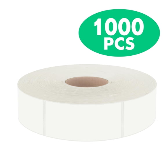 1000 Removable Labels, Waterproof Oil Resistant Blank Stickers for Containers, Freezer, Fridge, Jars, Pantry Organization, Dishwasher Safe, 1x2 Inches, White