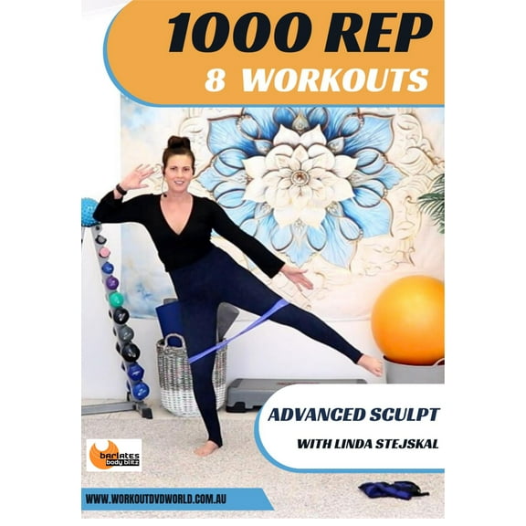 1000 Rep Challenge Advanced Series 8 Workouts 2 DVD Set- Barlates Body Blitz