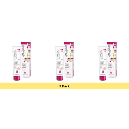 1000 Roses CC Color + Correct Sheer Nude SPF 30 - 3 Pack Bundle