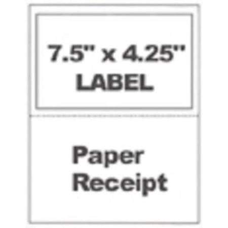 1000 Self Adhesive Mailing Shipping Labels W/ Tear Off Paper Receipt Paypal