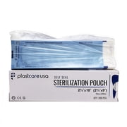 1000 Self-Sealing Sterilization Autoclave Pouch, 2.75" x 10", Paper/Blue Film 5 Boxes