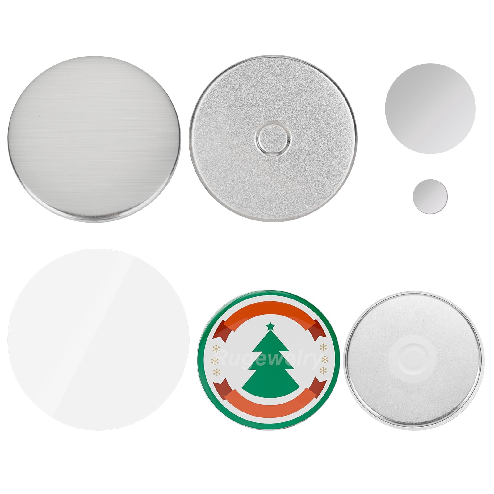 1000 Sets High-Magnet Supplies, 2.28 inch - Metal Materials for Button Maker Machine