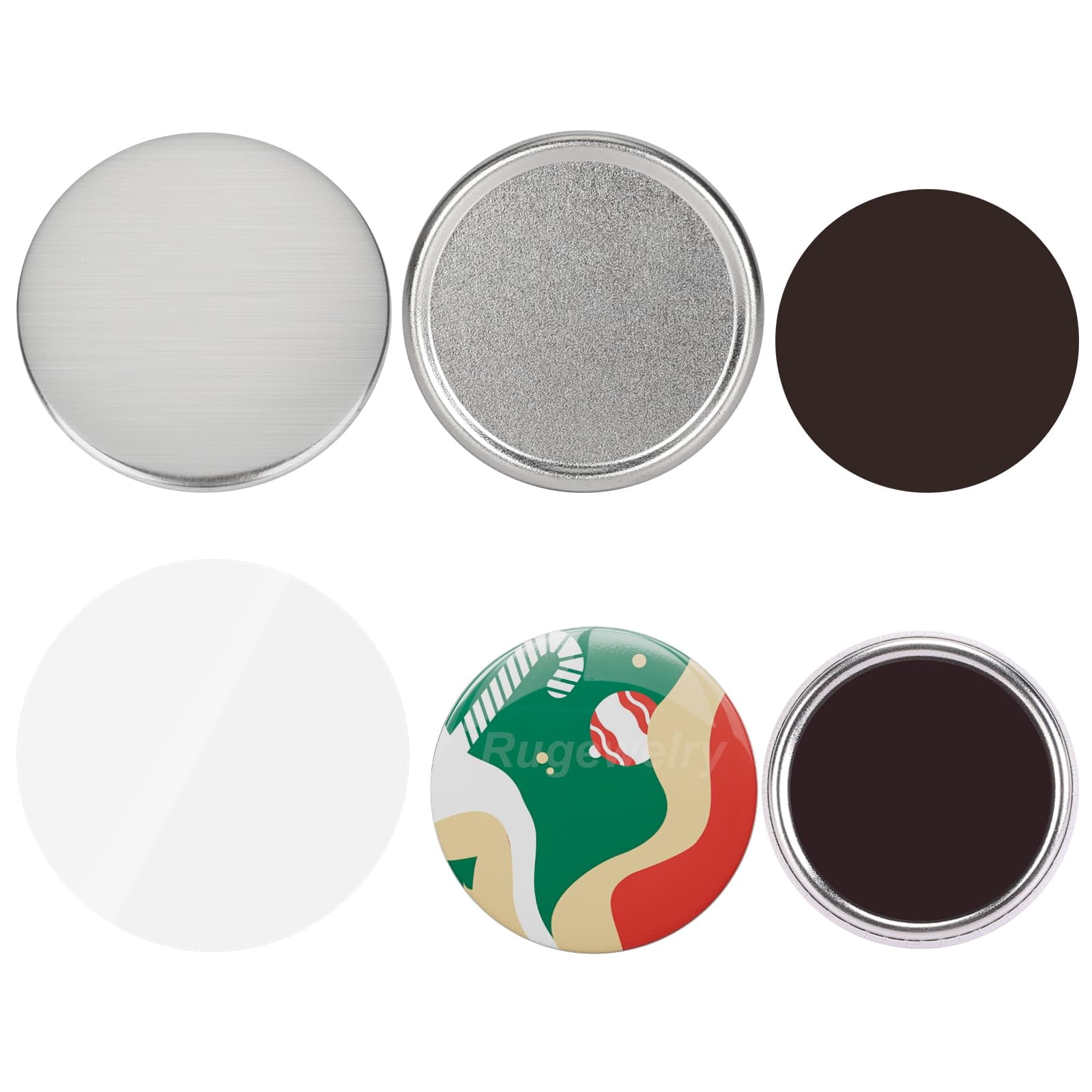 1000 Sets Soft-Magnet Supplies, 2.28 inch - Metal Materials for Button Maker Machine
