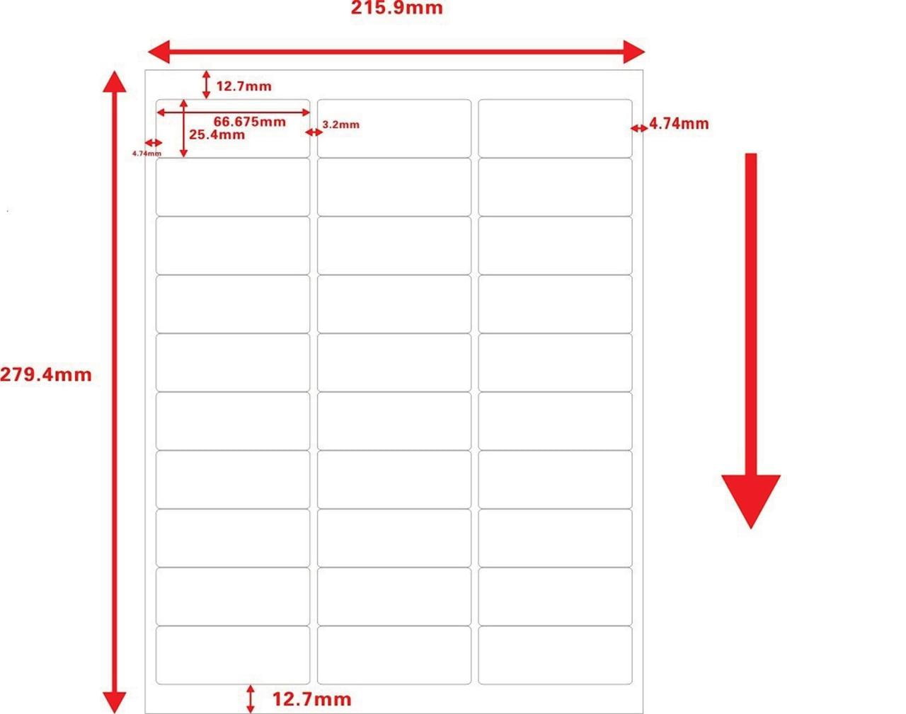 1000 Sheets 30000 Labels 30up Address Labels Amazon FBA Labels