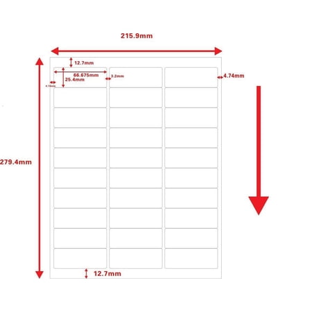 1000 Sheets 30000 Labels 30up Address Labels Amazon FBA Labels
