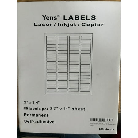 1000 Sheets 80000 Labels 80up Labels-80up X 1Box