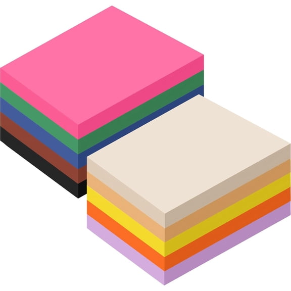 1000 Sheets Construction Paper Colored Cardstock A4 9 x 12 10 Assorted Colors Card Stock Heavyweight Printer Paper for DIY Craft Party Supplies Decoration(Bright Color)