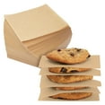 thumbnail image 1 of 1000 Sheets Precut 4x4 Parchment Paper Squares, Bulk Brown Unbleached Liners for Baking, Cookies, Hamburger Patty Press, 1 of 9