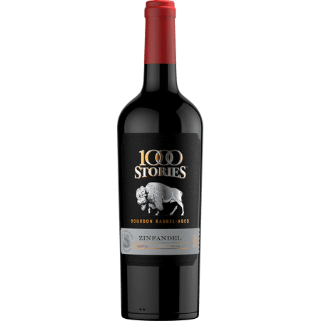 1000 Stories Zinfandel Red Wine, 750ml Glass Bottle, 15.5% ABV