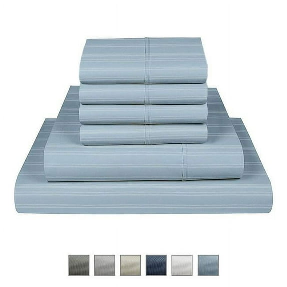 1000 TC Blue California King Size Sheet Sets By Fisher West New York