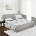 thumbnail image 1 of 1000 TC Queen 32" Egyptian Cotton 4 Piece Top Split Flex Sheet Set for Adjustable Bed Soft & Smooth Fits up to 12 Inch Deep Pocket (1 Flat,1 Fitted Sheet & 2 Pillowcase, Light Grey), 1 of 6