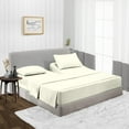 thumbnail image 1 of 1000 TC Queen 36" Egyptian Cotton 4 Piece Top Split Flex Sheet Set for Adjustable Bed Soft & Smooth Fits up to 12 Inch Deep Pocket (1 Flat,1 Fitted Sheet & 2 Pillowcase, Ivory), 1 of 6