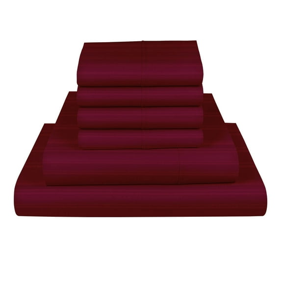 1000 TC Red King Size Sheet Sets By Fisher West New York