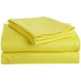 thumbnail image 1 of 1000 Thread Count 100% Egyptian Cotton 3-Piece Fitted Sheet ( 1 Fitted Sheet + 2 Pillow Covers) 30 Inches Deep Pocket Size Full XL Color Yellow Solid, 1 of 6