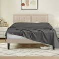 thumbnail image 1 of 1000 Thread Count 100% Egyptian Cotton 3-Piece Flat Sheet (1 Flat + 2 Pillow Covers) Size California-King Color Grey Solid, 1 of 5