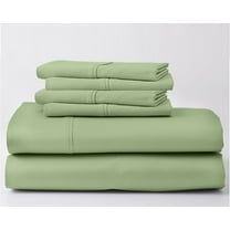 1000-Thread-Count 100% Egyptian Cotton 6 PC Sheet Set |Twin-XL, Sage| 12" Deep Pockets