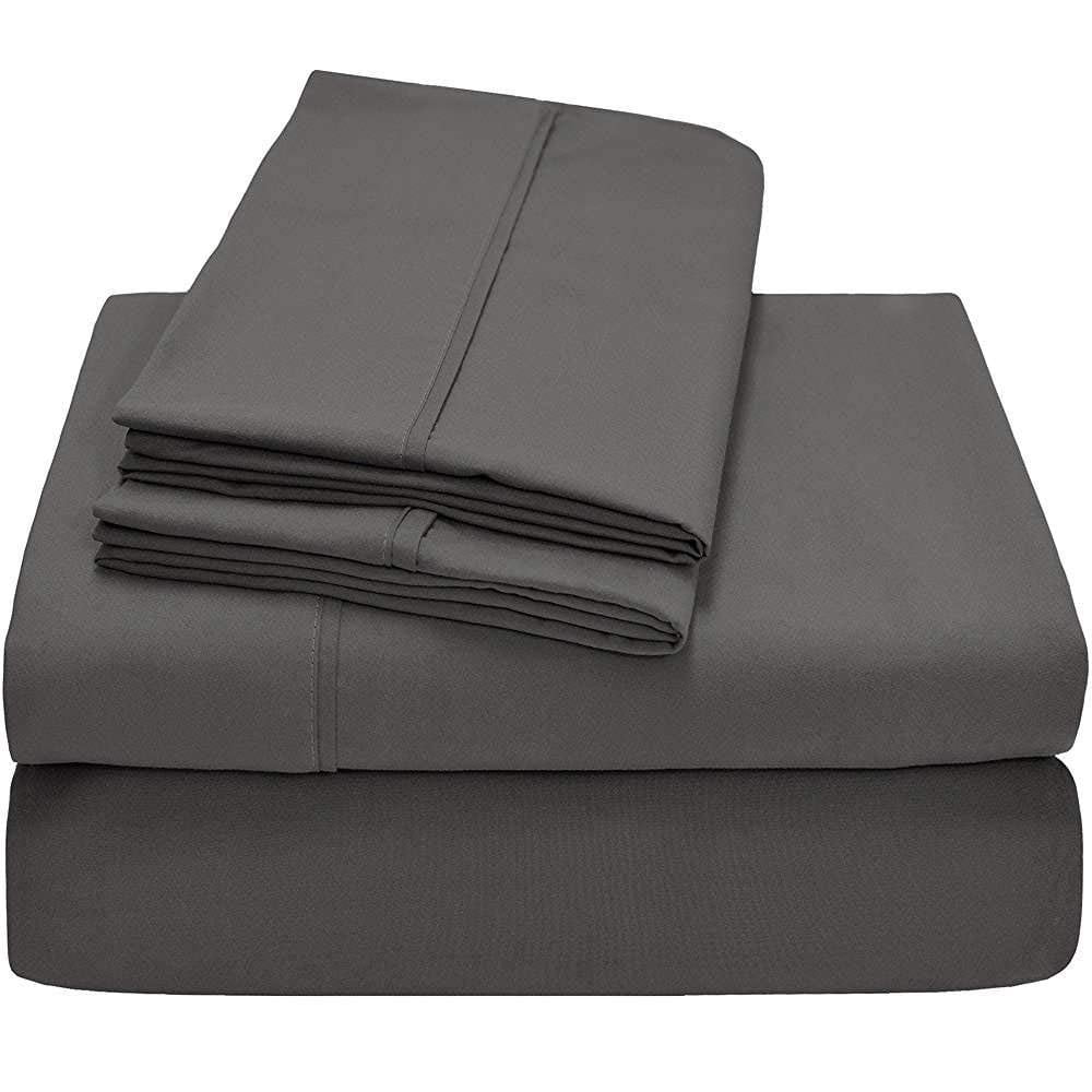 1000-Thread-Count 100% Egyptian Cotton Sheet Set King Size Fits 9-12