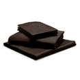thumbnail image 1 of 1000-Thread Count 100% Egyptian Cotton Short Queen Sheet Set, Long Staple Cotton, 1000-TC Pure Cotton, 15" Deep Pockets - Short Queen, Chocolate, 1 of 7