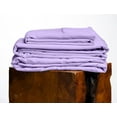 thumbnail image 1 of 1000 Thread Count, 100% Giza Egyptian Cotton Bedding Set, 4-PC Sheets Set, 22 Inch Deep Pocket of Fitted Sheet, Soft Sateen Weave Breathable - Lilac, Olympic Queen, 1 of 7