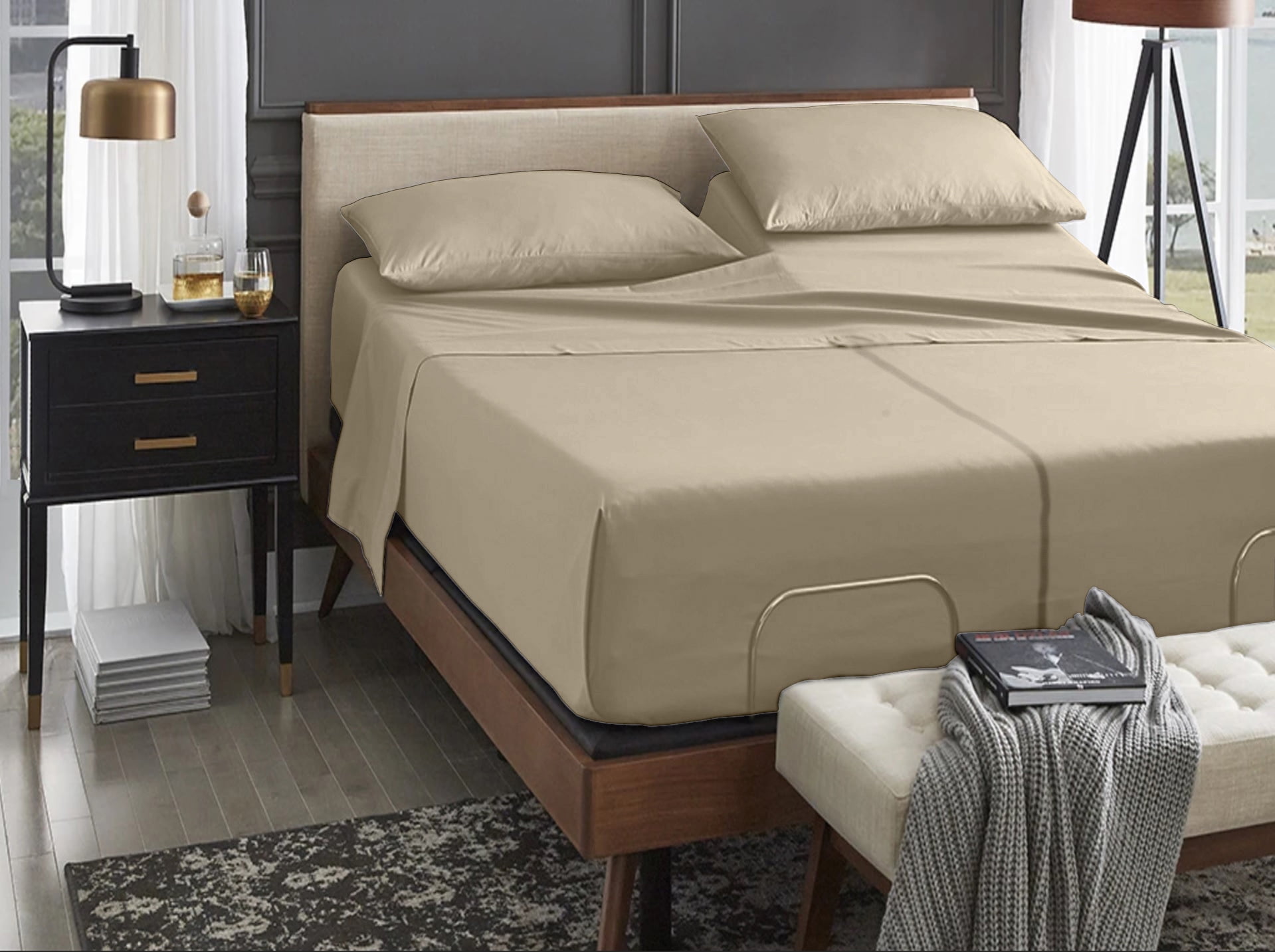 1000 Thread Count 100 MyEgyptianGizaCottonSetPillow, Split King