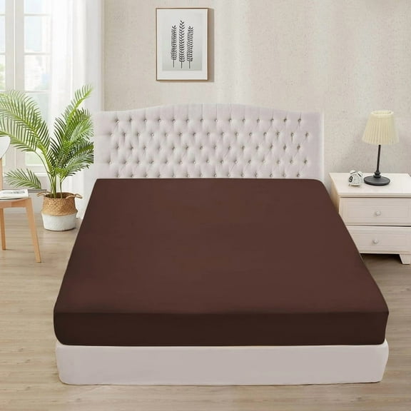 1000 Thread Count 3 Piece (1- Fitted Sheet + 2- Pillow cover) Quality 21 Inch Deep Pocket 100% Egyptian Cotton Color Colclate Solid Size King