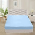 thumbnail image 1 of 1000 Thread Count 3 Piece (1- Fitted Sheet + 2- Pillow cover) Quality 27 Inch Deep Pocket 100% Egyptian Cotton Color Light Blue Solid Size Twin XL, 1 of 6