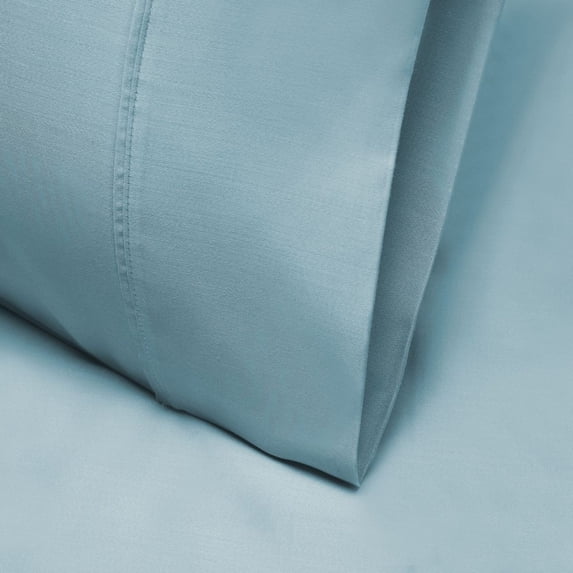 1000 Thread Count Lyocell-Blend Pillowcase Set, Standard, Blue by BNM