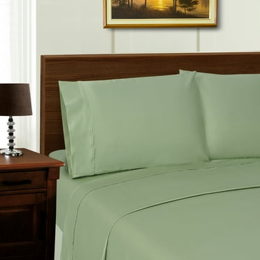 1000 Thread Count Lyocell-Blend Sheet Set, Queen, Sage by BNM