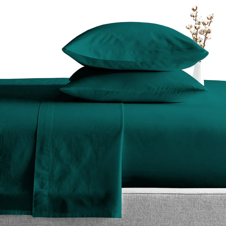 1000 Thread Count RV Fitted Sheet Three Quarter Size Teal Solid