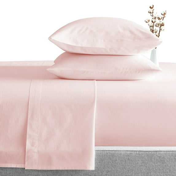 1000 Thread Count RV Sheet Sets 36X75" Cot Bed Size Blush Solid Egyptian Cotton Soft And Smooth Bed Sheets for Campers, RV Bunk And Truck Sleeper with 10 inch deep pocket