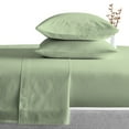 thumbnail image 1 of 1000 Thread Count RV Sheet Sets 38X80" Truck Sleeper Size Moss Solid Egyptian Cotton Soft And Smooth Bed Sheets for Campers, RV Bunk And Truck Sleeper with 12 inch deep pocket, 1 of 7