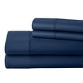 thumbnail image 1 of 1000 Thread Count RV Short Queen, 100% Egyptian Cotton 4 PC Sheet Set 12" Deep Pocket - Mediterranean Blue, 1 of 7