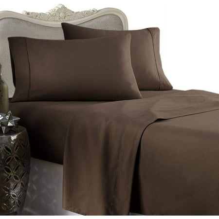 1000 Thread Count Ultra Soft Single-Ply 100% Egyptian Cotton, Extra Deep Pocket Bed Sheet Set with FOUR (4) PILLOW CASES 1000TC